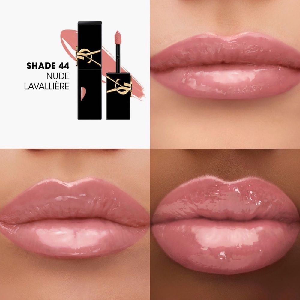 YSL NEW The Inks Vinyl Cream High Shine Lip Stain in 44 Nude Lavalliere - Picture 2 of 4